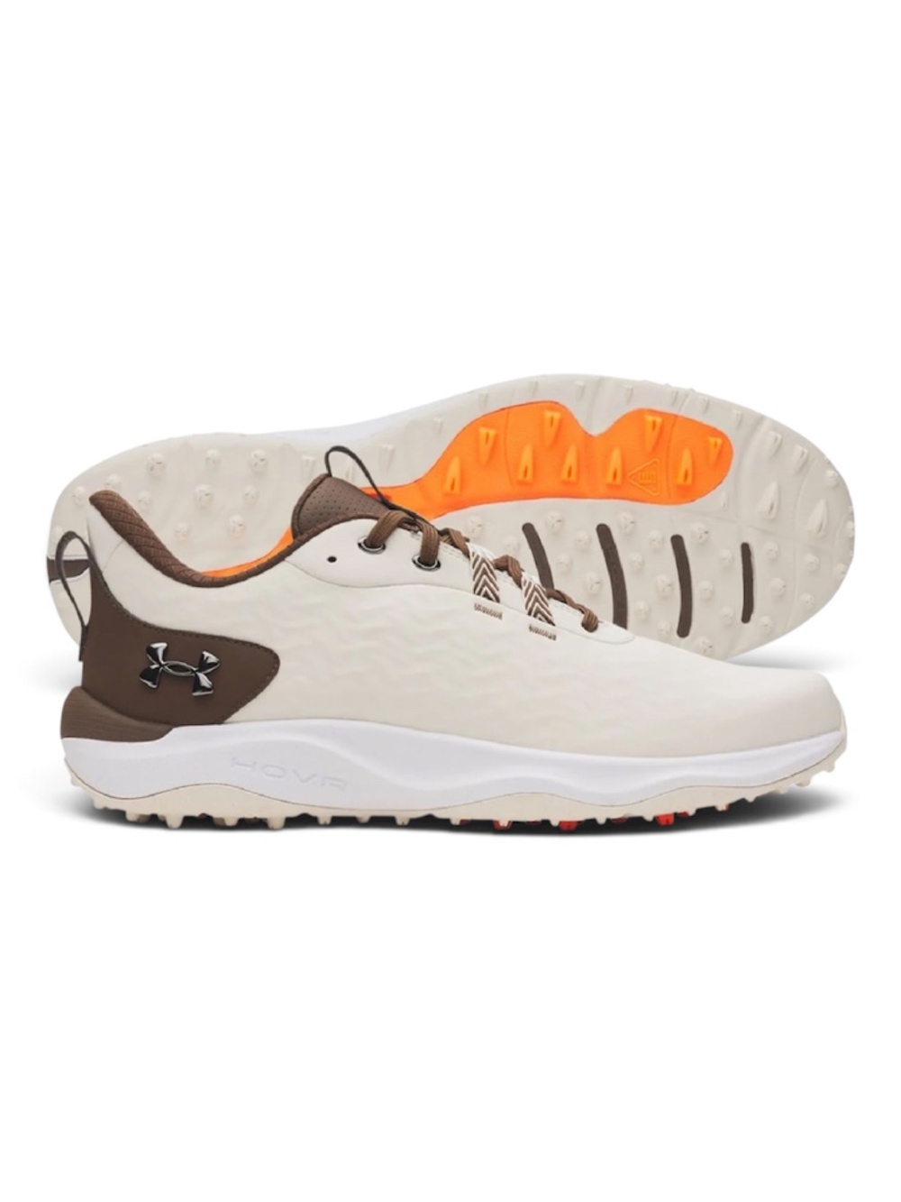 NWB-UNDER ARMOUR DRIVE PRO CLONE SL/ MENS'S SHOES/ BROWN-CREAM/ SIZE: 9